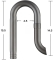 CHIHIROS Metal Jet Pipe Outflow L PRO (382-004) - Wylot stalowy 16/22 do filtra