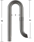 CHIHIROS Metal Jet Pipe Outflow M PRO (382-001) - Wylot stalowy 12/16 do filtra
