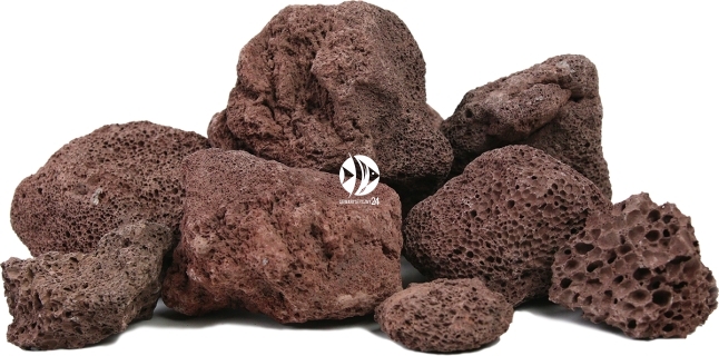 ROTALA Natural Red Lava 1kg - Lawa czerwona do akwarium
