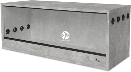 DIVERSA Terrarium z Płyty 100x40x40cm Beton (132266) - Dla węża gekona agamy jeża