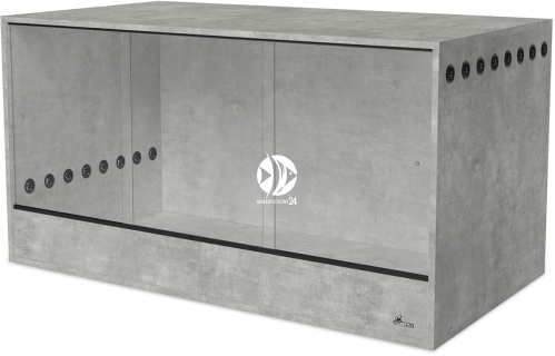 DIVERSA Terrarium z Płyty 150x80x80cm Beton (132277) - Dla węża gekona agamy jeża
