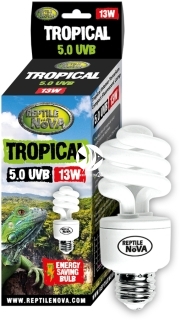 REPTILE NOVA Tropical 5.0 UVB 13W (UVB-13W-5.0-TROPICAL) - Żarówka do terrarium