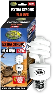 REPTILE NOVA Extra Strong 15.0 UVB 13W (UVB-13W-15.0-EXTRASTRONG) - Żarówka do terrarium