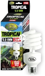 REPTILE NOVA Tropical 5.0 UVB 25W (UVB-25W-5.0-TROPICAL) - Żarówka do terrarium