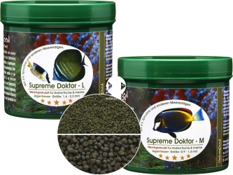 NATUREFOOD Supreme Doktor (38720) - Tonący pokarm dla pokolców, roślinożernych ryb morskich i słodkowodnych