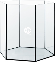 DIVERSA Akwarium Hex 42x40cm [52,5l] (116125) - Sześciokątny zbiornik