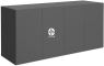 DIVERSA Szafka Aquatic 200x60x90cm (130192) - Minimalistyczna szafka pod akwarium w 11 kolorach do wyboru Grafit