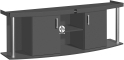 DIVERSA Szafka Comfort AP 200x80x67cm (130336) - Szafka profilowana pod akwarium w 11 kolorach do wyboru Grafit