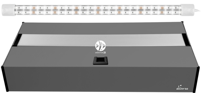 DIVERSA Pokrywa Platino LED 60x30cm (1x12W) (117999) - Aluminiowa obudowa z oświetleniem LED