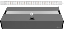 DIVERSA Pokrywa Platino LED 60x30cm (1x12W) (117999) - Aluminiowa obudowa z oświetleniem LED Grafit
