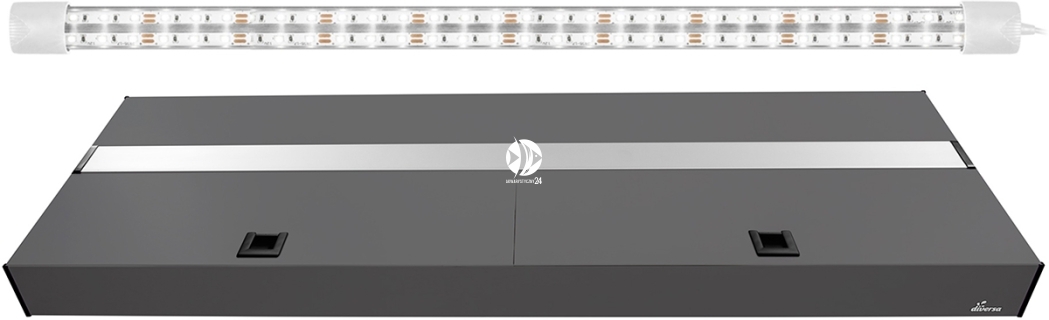 DIVERSA Pokrywa Platino LED 100x50cm (1x20W) (117140) - Aluminiowa obudowa z oświetleniem LED