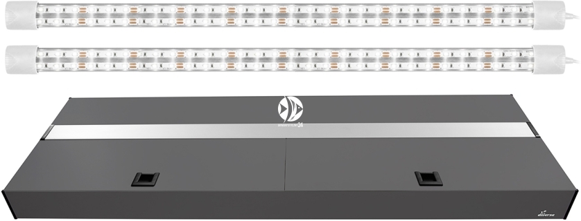 DIVERSA Pokrywa Platino LED 200x60cm (2x30W) (117282) - Aluminiowa obudowa z oświetleniem LED