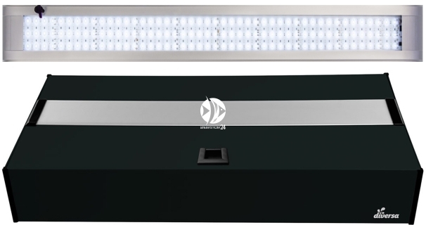 DIVERSA Pokrywa Platino LED Alex 80x35cm (22,7W) White (131931) - Aluminiowa obudowa z oświetleniem