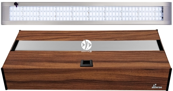 DIVERSA Pokrywa Platino LED Alex 80x35cm (22,7W) White (131931) - Aluminiowa obudowa z oświetleniem