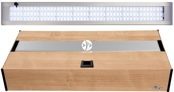 DIVERSA Pokrywa Platino LED Alex 80x35cm (22,7W) White (131931) - Aluminiowa obudowa z oświetleniem