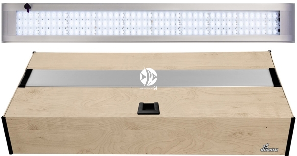 DIVERSA Pokrywa Platino LED Alex 80x35cm (22,7W) White (131931) - Aluminiowa obudowa z oświetleniem