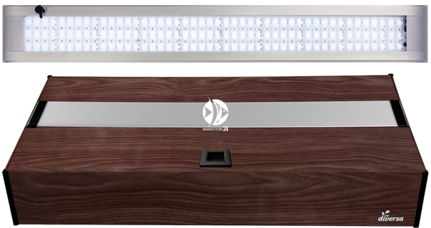 DIVERSA Pokrywa Platino LED Alex 80x35cm (22,7W) White (131931) - Aluminiowa obudowa z oświetleniem