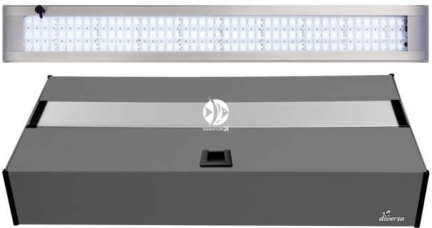 DIVERSA Pokrywa Platino LED Alex 80x35cm (22,7W) White (131931) - Aluminiowa obudowa z oświetleniem