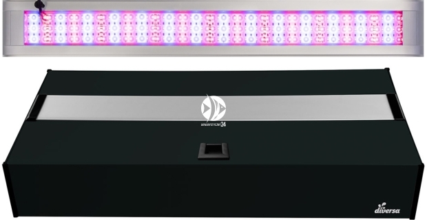 DIVERSA Pokrywa Platino LED Alex 80x35cm (27,6W) Color - Aluminiowa obudowa z oświetleniem