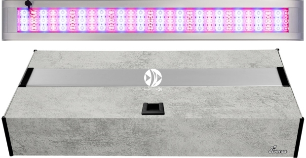 DIVERSA Pokrywa Platino LED Alex 80x35cm (27,6W) Color - Aluminiowa obudowa z oświetleniem