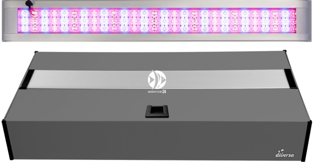 DIVERSA Pokrywa Platino LED Alex 80x35cm (27,6W) Color - Aluminiowa obudowa z oświetleniem
