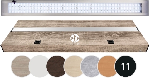 DIVERSA Pokrywa Platino LED Alex 100x50cm (27,6W) White (131964) - Aluminiowa obudowa z oświetleniem