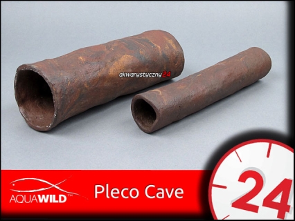 AQUAWILD PLECO CAVE (Exotic) (CRE009) - Przelotowa rurka ceramiczna dla zbrojników i sumów
