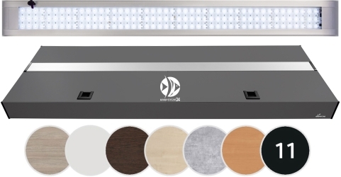 DIVERSA Pokrywa Platino LED Alex 120x50cm (32,1W) White (131972) - Aluminiowa obudowa z oświetleniem
