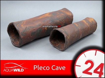 AQUAWILD PLECO CAVE (Exotic) (CRE009) - Przelotowa rurka ceramiczna dla zbrojników i sumów