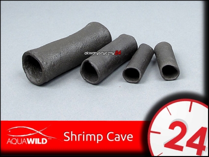 AQUAWILD SHRIMP CAVE (Gray) (CRG002) - Przelotowa rurka ceramiczna dla krewetek