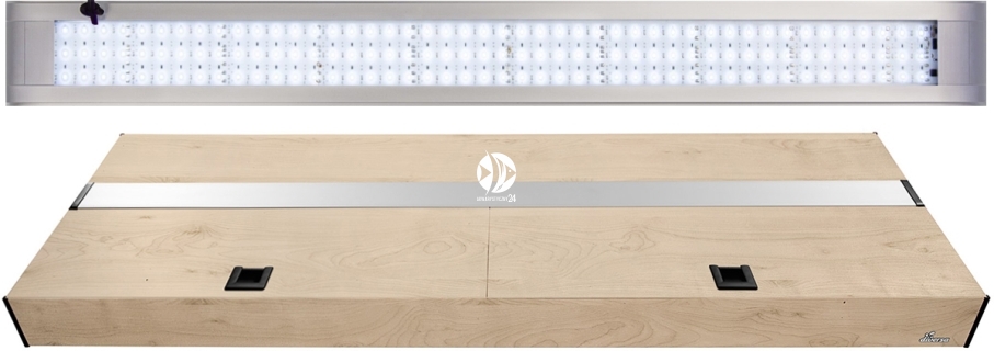 DIVERSA Pokrywa Platino LED Alex 200x60cm (50,8W) White (132912) - Aluminiowa obudowa z oświetleniem