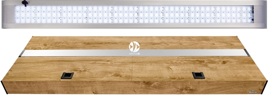 DIVERSA Pokrywa Platino LED Alex 200x60cm (50,8W) White (132912) - Aluminiowa obudowa z oświetleniem