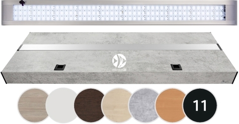 DIVERSA Pokrywa Platino LED Alex 200x80cm (50,8W) White - Aluminiowa obudowa z oświetleniem