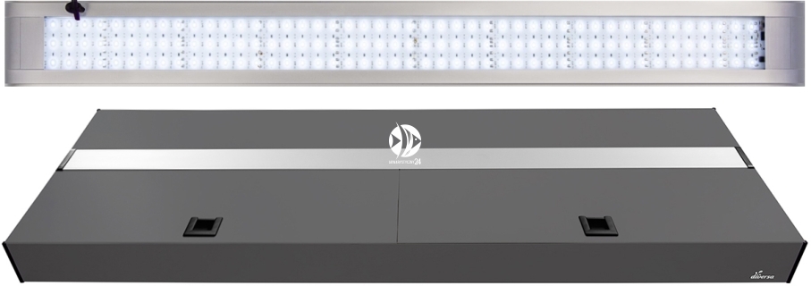 DIVERSA Pokrywa Platino LED Alex 200x80cm (50,8W) White - Aluminiowa obudowa z oświetleniem