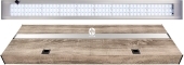 DIVERSA Pokrywa Platino LED Alex 150x60cm (38W) White (133260) - Aluminiowa obudowa z oświetleniem Dąb Truflowy