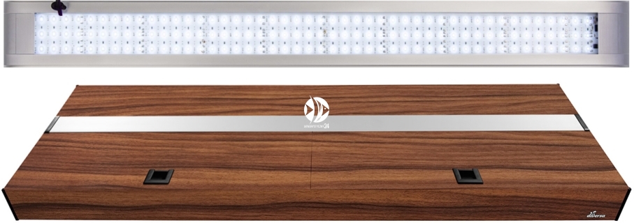 DIVERSA Pokrywa Platino LED Alex 150x60cm (38W) White (133260) - Aluminiowa obudowa z oświetleniem