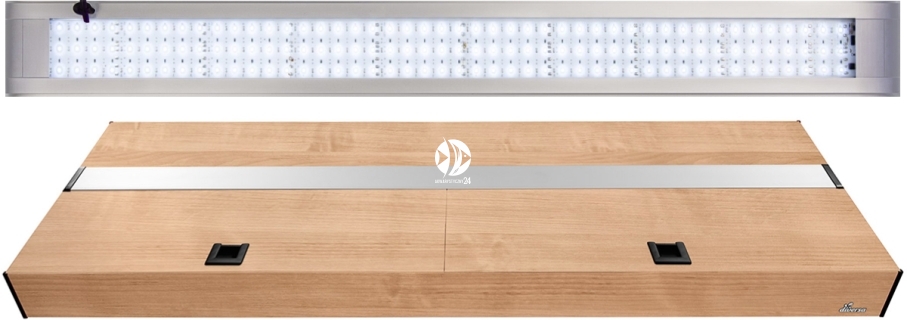 DIVERSA Pokrywa Platino LED Alex 150x60cm (38W) White (133260) - Aluminiowa obudowa z oświetleniem