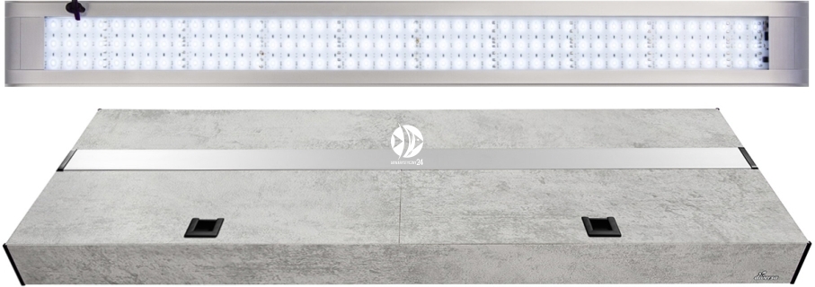 DIVERSA Pokrywa Platino LED Alex 150x60cm (38W) White (133260) - Aluminiowa obudowa z oświetleniem