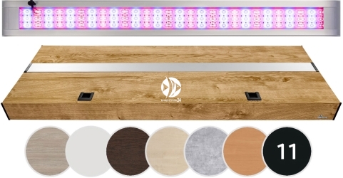 DIVERSA Pokrywa Platino LED Alex 100x50cm (33,6W) Color - Aluminiowa obudowa z oświetleniem