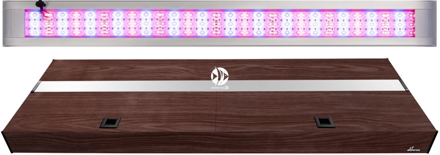 DIVERSA Pokrywa Platino LED Alex 150x50cm (42,4W) Color - Aluminiowa obudowa z oświetleniem