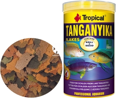 TROPICAL Tanganyika - Wieloskładnikowy, podstawowy pokarm płatkowany dla pielęgnic z jeziora Tanganika