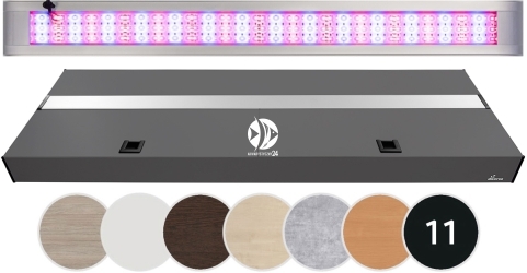 DIVERSA Pokrywa Platino LED Alex 200x60cm (55,2W) Color (133903) - Aluminiowa obudowa z oświetleniem
