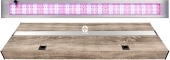 DIVERSA Pokrywa Platino LED Alex 200x80cm (55,2W) Color (134079) - Aluminiowa obudowa z oświetleniem Dąb Truflowy