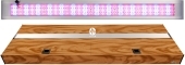 DIVERSA Pokrywa Platino LED Alex 200x80cm (55,2W) Color (134079) - Aluminiowa obudowa z oświetleniem Wiśnia