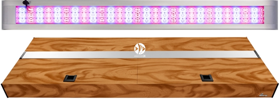 DIVERSA Pokrywa Platino LED Alex 200x80cm (55,2W) Color (134079) - Aluminiowa obudowa z oświetleniem