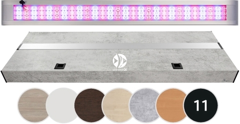 DIVERSA Pokrywa Platino LED Alex 150x60cm (42,4W) Color (132886) - Aluminiowa obudowa z oświetleniem