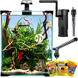 DIVERSA Nano LED 20 (119660) - Zestaw akwariowy: Akwarium Oświetlenie Filtr Grzałka