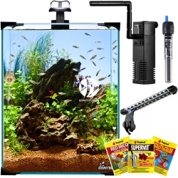 DIVERSA Nano LED 30 (119662) - Zestaw akwariowy: Akwarium Oświetlenie Filtr Grzałka