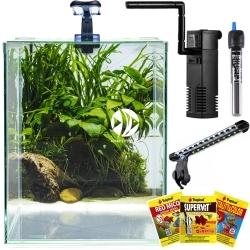 DIVERSA Neo Light 30 Plant (122702) - Zestaw akwariowy: Akwarium Oświetlenie Filtr Grzałka Tło