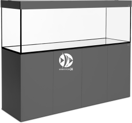 DIVERSA Zestaw Akwariowy Aquatic 720l LED Grafit - Zawiera: akwarium, pokrywa, oświetlenie LED, szafka